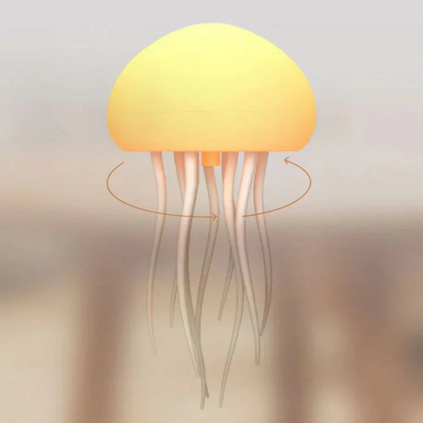 Jellyglow - Lámpara Creativa De Medusa Activada Por Voz Con Luces Interactivas