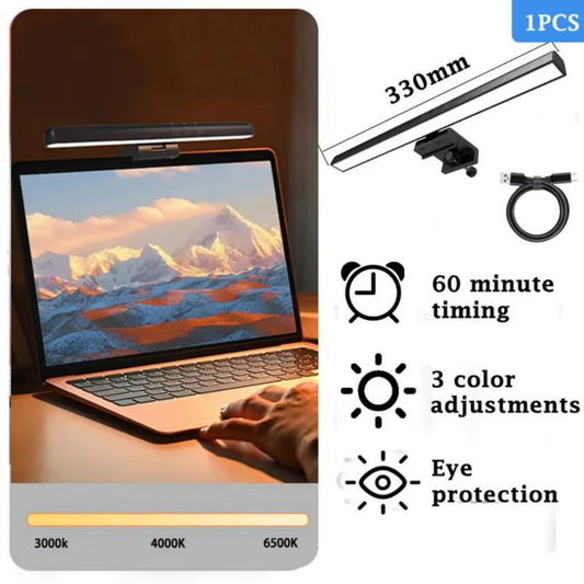 Screen Hanging Light 44CM CCT Touch Dimmable Monitor Notebook Computer LED Monitor Light for Computer Study LED Table Lamp