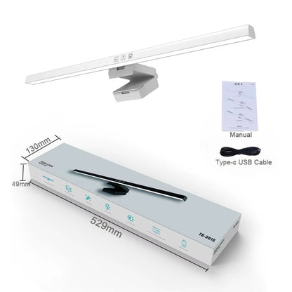 Led Monitor Light Bar Stepless Dimmable Screen Hanging Light 50Cm Eye-Care Desk Lamp USB Powered Table Lamp for Work Laptop