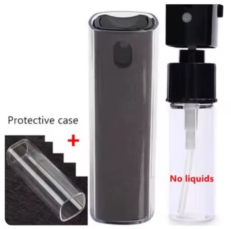 2 in 1 Phone Screen Cleaner Spray Portable Tablet Phone Touch Screen Cleaner Microfiber Cloth Set Glass Mini Cleaning Artifact