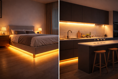 COB LED Strip with Motion Sensor – Battery Powered, 320 LEDs/m