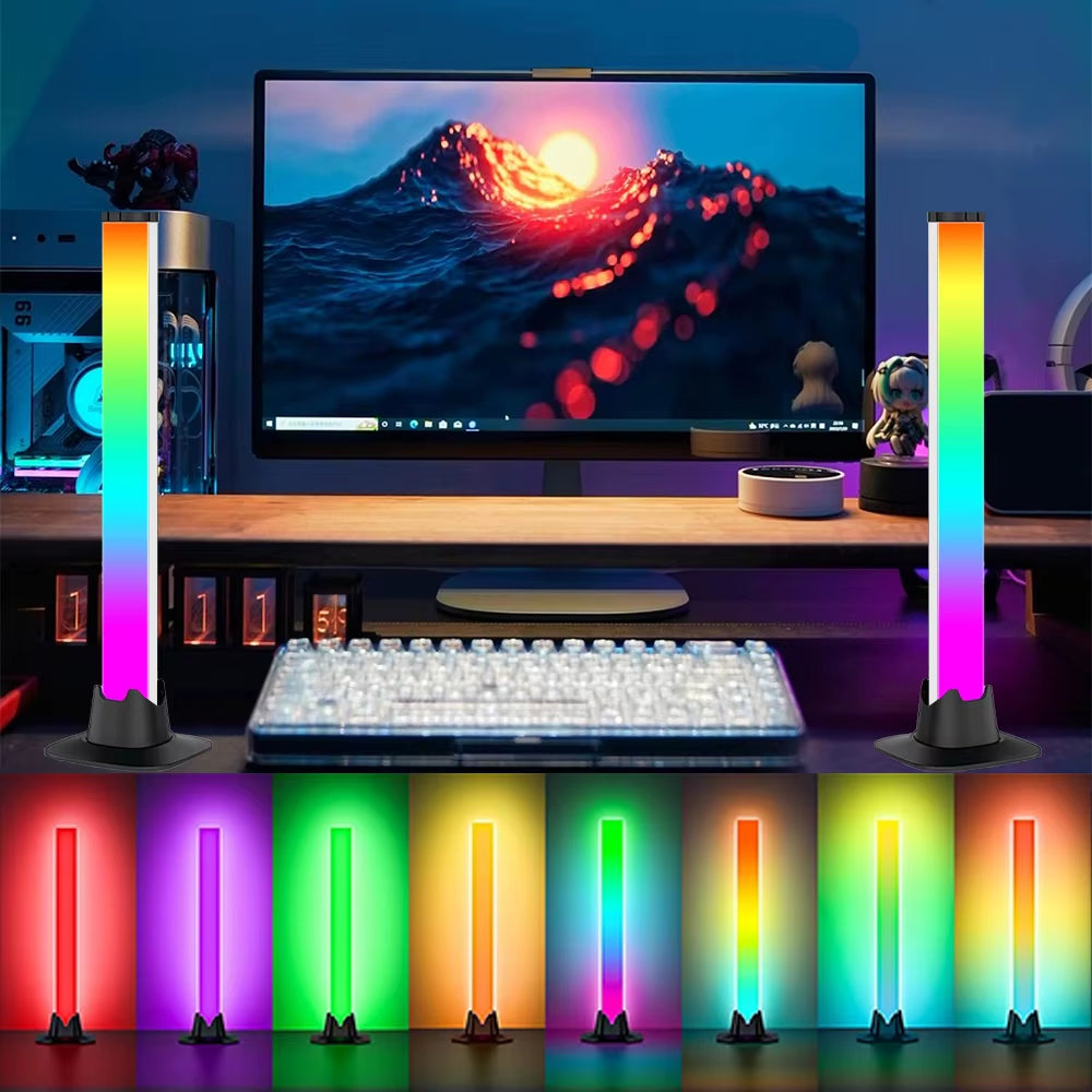 Music Light Bar RGBIC Pickup Rhythm Lights Desktop Strip Light APP Control USB Atmosphere Lamp for Gaming Bedroom TV Backlight
