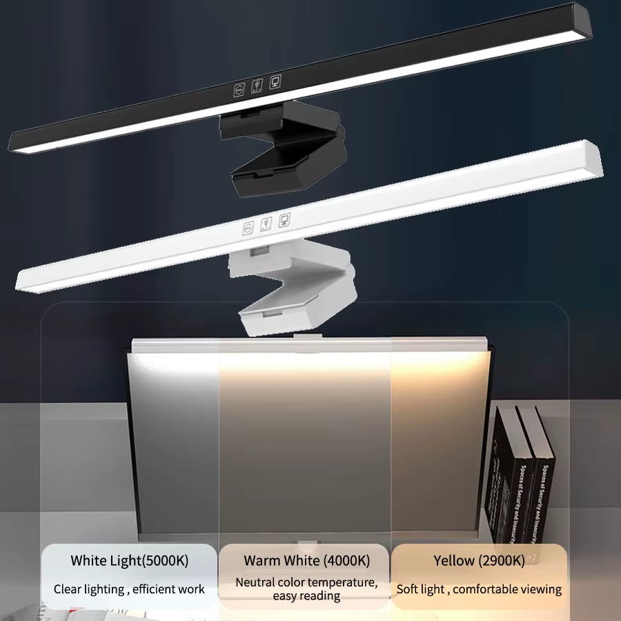 Led Monitor Light Bar Stepless Dimmable Screen Hanging Light 50Cm Eye-Care Desk Lamp USB Powered Table Lamp for Work Laptop